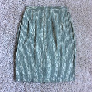 Lightweight Vintage Spotted Pencil Skirt